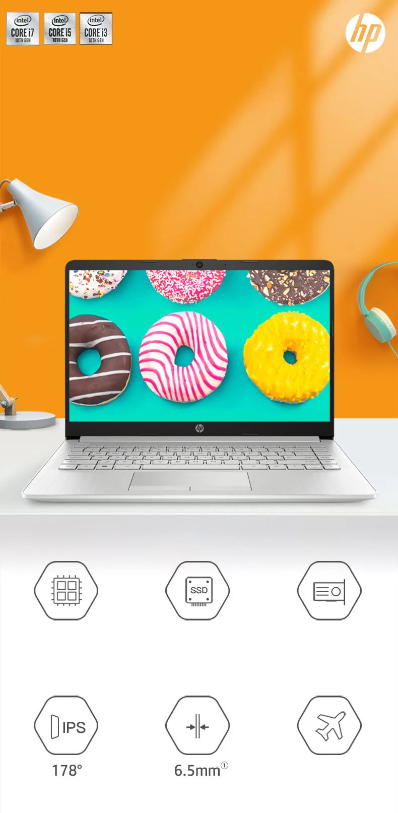 Ноутбук hp 14s-Cr2003tx R530 2G видеокарта 8G 16G ram 512G 1T SSD четырехъядерный 14 дюймов ips ноутбук компьютер