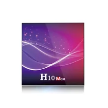 O núcleo superior esperto do quadrilátero da caixa h616 da tevê de h10 max 10.0 ajustou o bocado 4 gb ram 32 gb/64 gb rom 2.4g wifi 6 k hdr 4 k