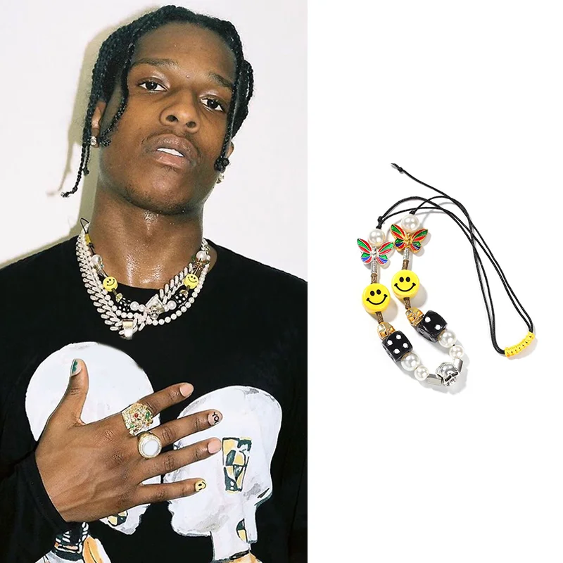 New Travis Scott Necklace Smile Man Women Hip Hop Party Jewelry Gift Streetwear | Украшения и аксессуары