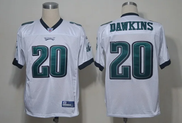 Красный Stitiched, Philadelphia s, Wes Hopkins Brian Dawkins Throwback для мужчин Джерси - Цвет: Красный