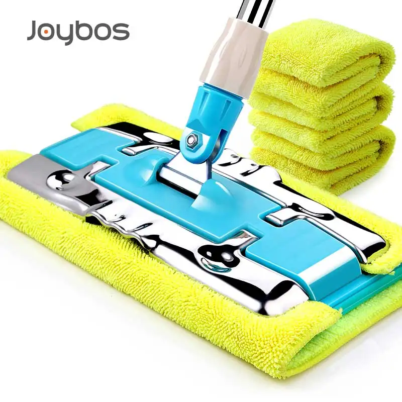 JOYBOS Custom Clamp Mop Wood Tiles Floor Mop 360° Rotating Dust Flat Mop Cleaning Tool Household Free Handwash Lazy Mop JBS11