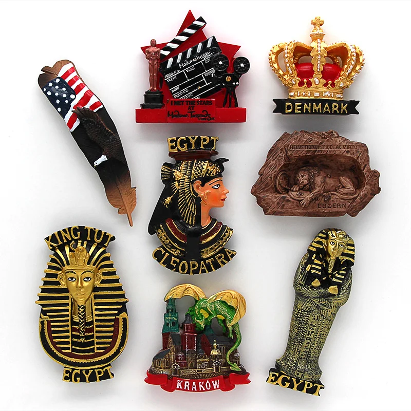 Оскар магнитный холодильник 3d магнит на Голливуд США финская Корона египетский