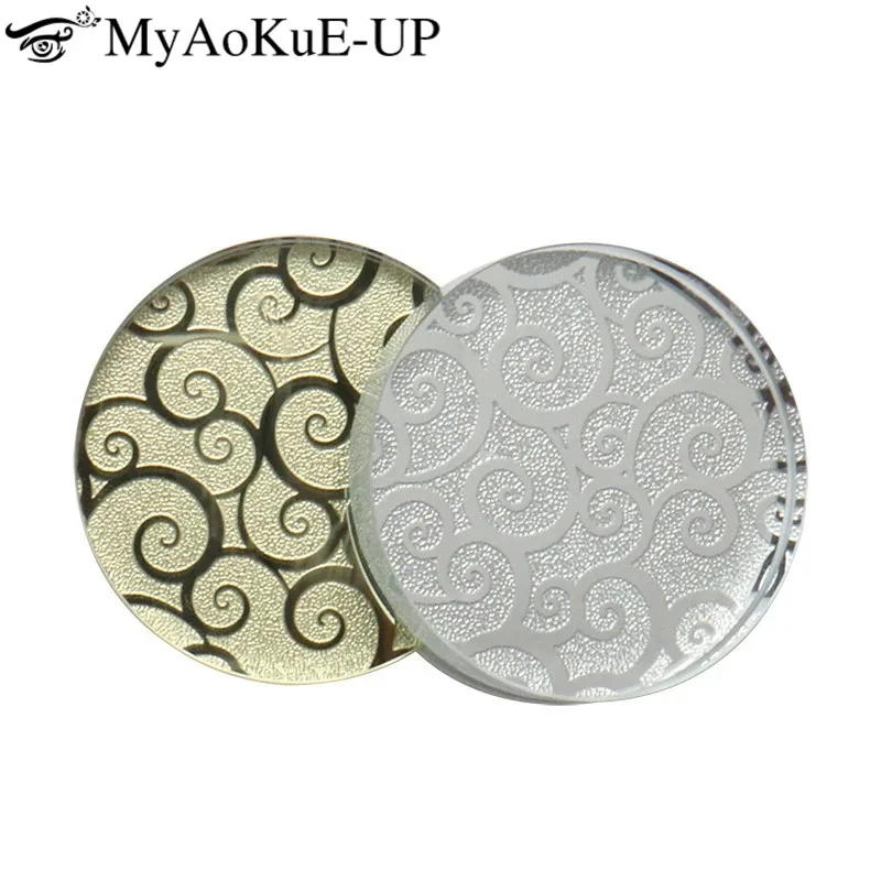 New Crystal Glass Glue Gasket Holder For Eyelash Extension Eyelashes Adhesive Auspicious clouds Pallet Makeup Tools | Красота и
