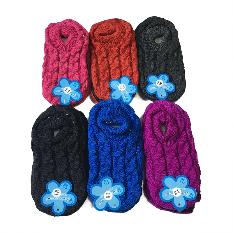Детская плюшевая домашняя теплая обувь; домашние носки-тапочки; детские вязаные зимние теплые мягкие тапочки; обувь для мальчиков и девочек