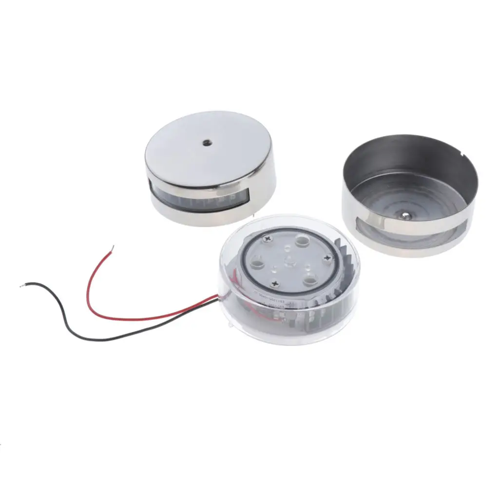 2pcs Marine LED Navigation Lights Lamp, Red and Green LED for Boat Pontoon Yacht Skeeter Sailboat - IP66 Waterproof