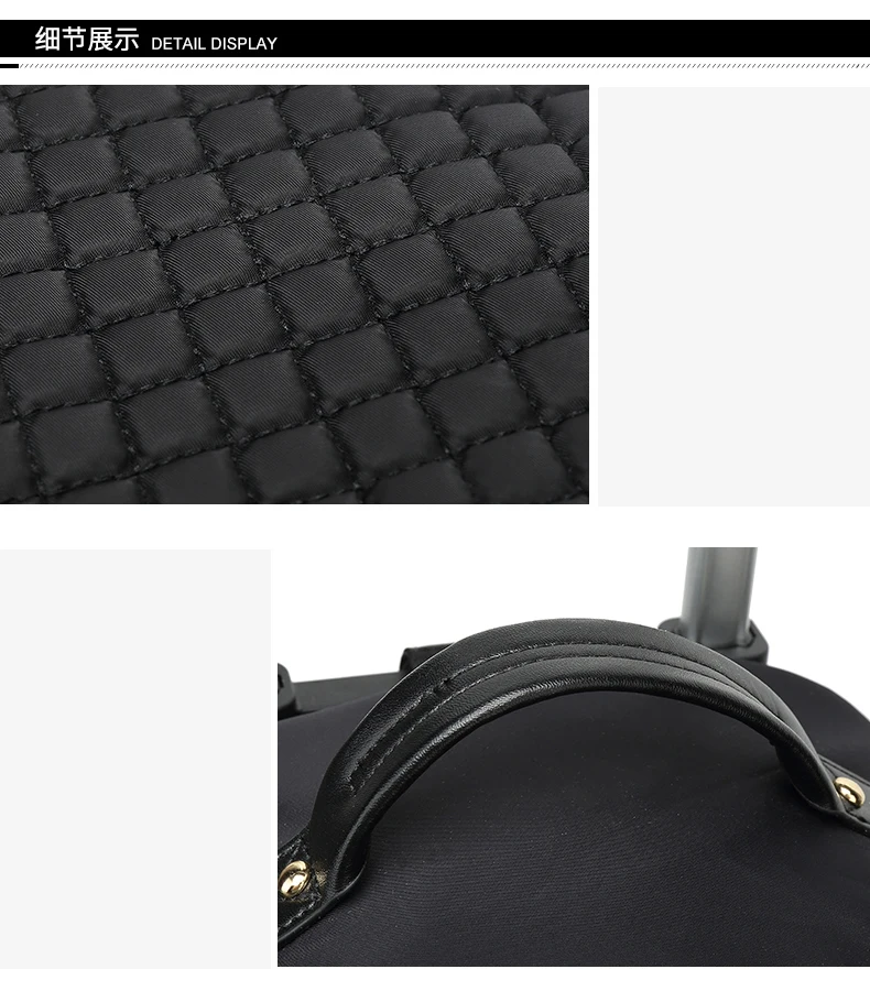 Новая Съемная сумка на колесиках рюкзак двойного назначения девушка чемодан на колесиках Женская хозяйственная сумка на колесиках для путешествий багаж на колесиках