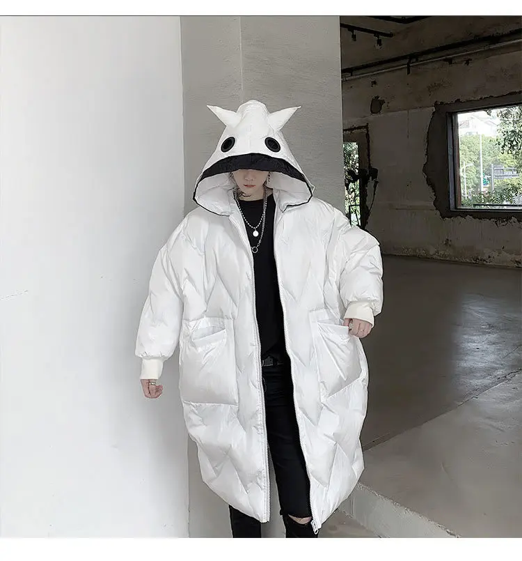 Women Black White Parkas Fashion New Full Sleeve Elegant Small Fresh Pocket Plus Size Minority Casual Coat Top DMY2023