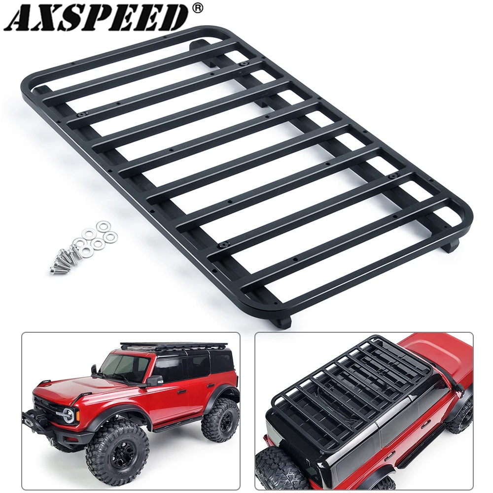 

AXSPEED RC Car Roof Luggage Rack Simulated Decorations Tool for 1/10 TRX4 TRX-4-Browco RC Crawler Car Upgrade Parts