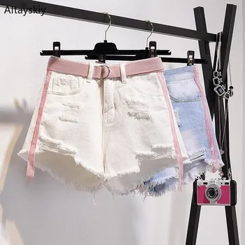 

Shorts Women High-waist Female Summer 2020 New Korean Style Loose All-match Trendy Leisure Students Sweet Kawaii Lovely Daily