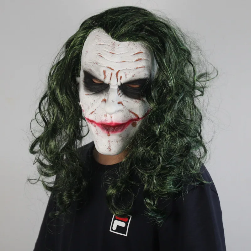 Бэтмен Темный рыцарь Джокер Маска Косплей латексные маски вечеринка Хэллоуин