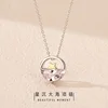 Original design 925 sterling silver fashion jewelry star clavicle chain woman Korean creative pendant with zirconium luxury