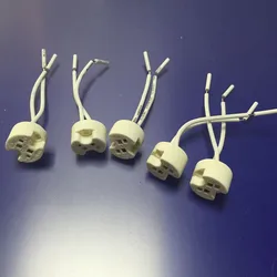 MR16 MR11 G4 GU5.3 Ceramic Miniature  Eared Heat Resistant Wire Connector base socket LED Halogen Lamp Light Bulb Socket