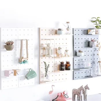 

3 Pcs plastic Storage Shelf board storage living room kitchen bedroom partition wall hanging wall storage rack