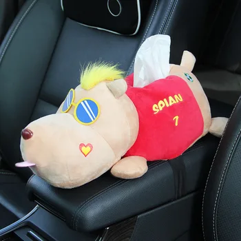 

Creative Car Supplies Armrest Box Sun Visor Paper Towel Hanging Car Seat Back Pumping Car Cartoon Cute