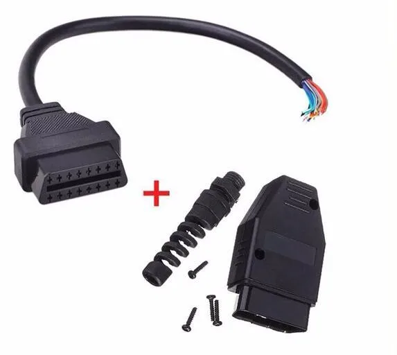 Универсальный OBD2 (M + F) мужской 16 пиновый открытым Расширение Соединительный