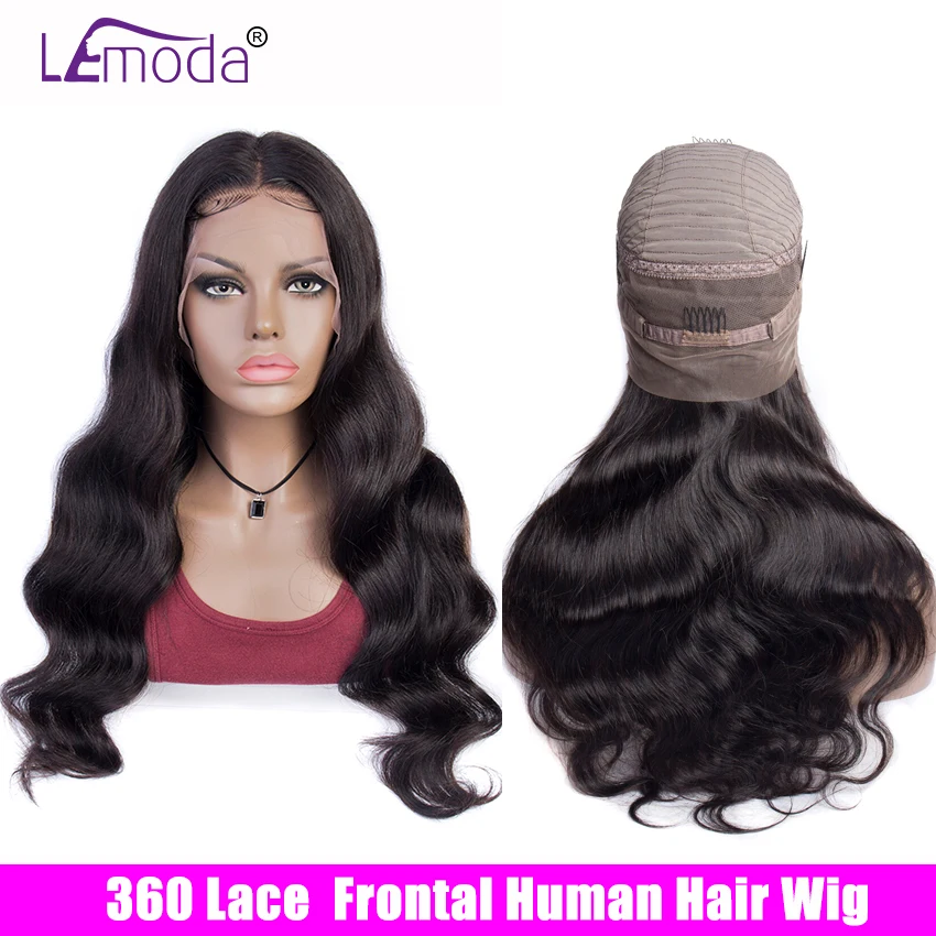 

360 Lace Frontal Wig Peruvian Body Wave Human Hair Wigs For Black Women Pre Plucked With Baby Hair Remy Hair Wigs