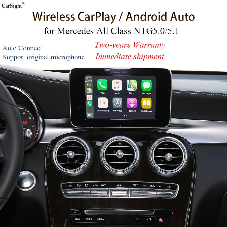 Apple CarPlay Retrofit for GL X166 E C207 W 205 Mercedes Auto Android Video Interface Multimedia