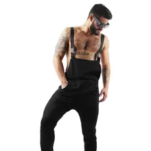 Новая мода, повседневные мужские штаны с карманами, чистый цвет, комбинезон, уличная одежда, комбинезон, штаны на подтяжках Z814