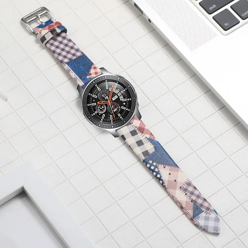 22 мм huawei watch gt 2 ремешок для samsung galaxy watch 46 мм gear S3 Frontier/классический кожаный браслет amazfit GTR 47 мм
