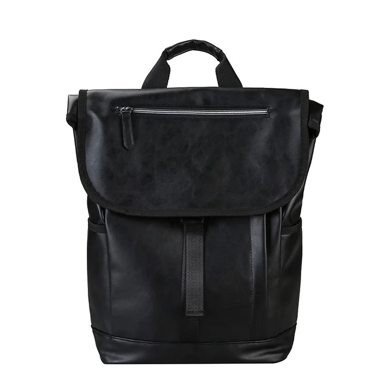 

Vintage Laptop Leather Backpacks for School Bags Men PU Travel Leisure Backpacks Retro Casual Bag Teenager Students Schoolbags