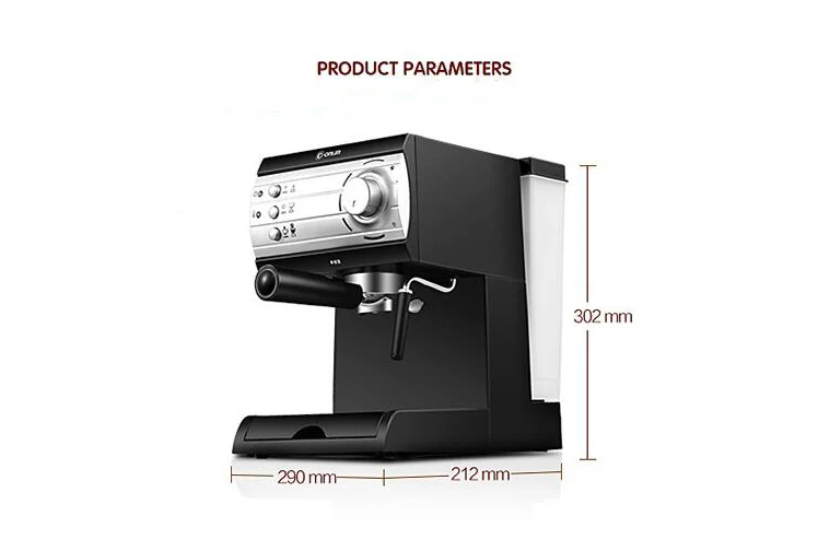 Donlim DL-KF6001, полностью полуавтоматическая кофемашина, Паровая молочная пена, растворимый для дома, коммерческий эспрессо, итальянское кафе