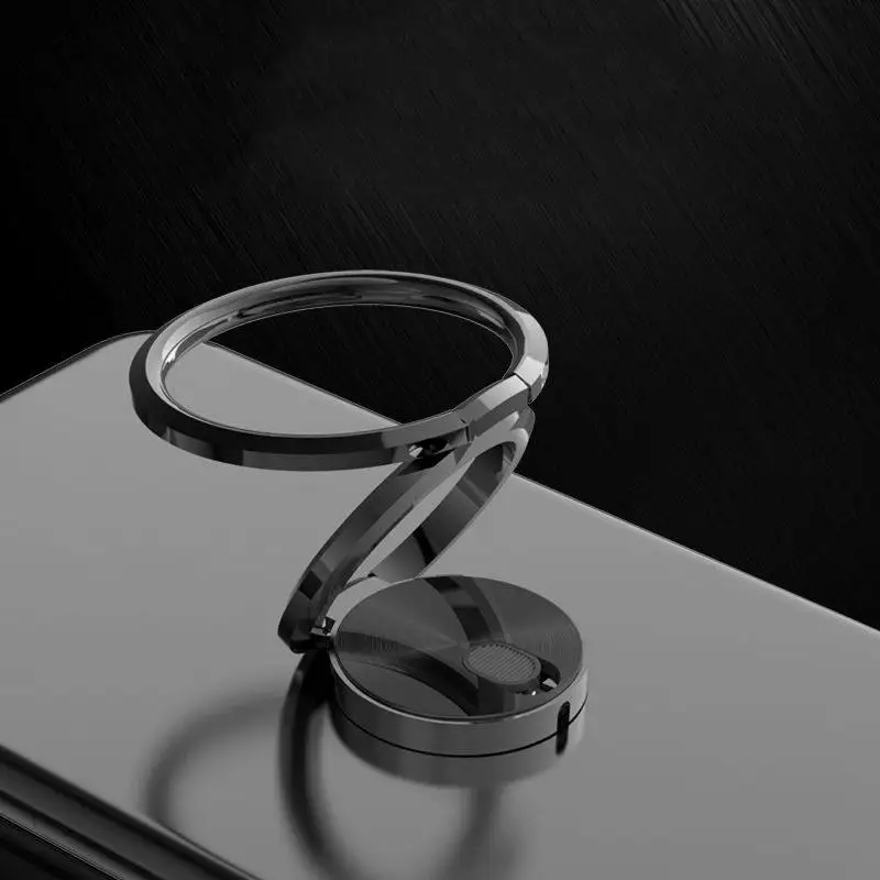 Универсальный металлический держатель для кольца для телефона 360 Вращающийся Автомобильный держатель для мобильного телефона Настольный кронштейн