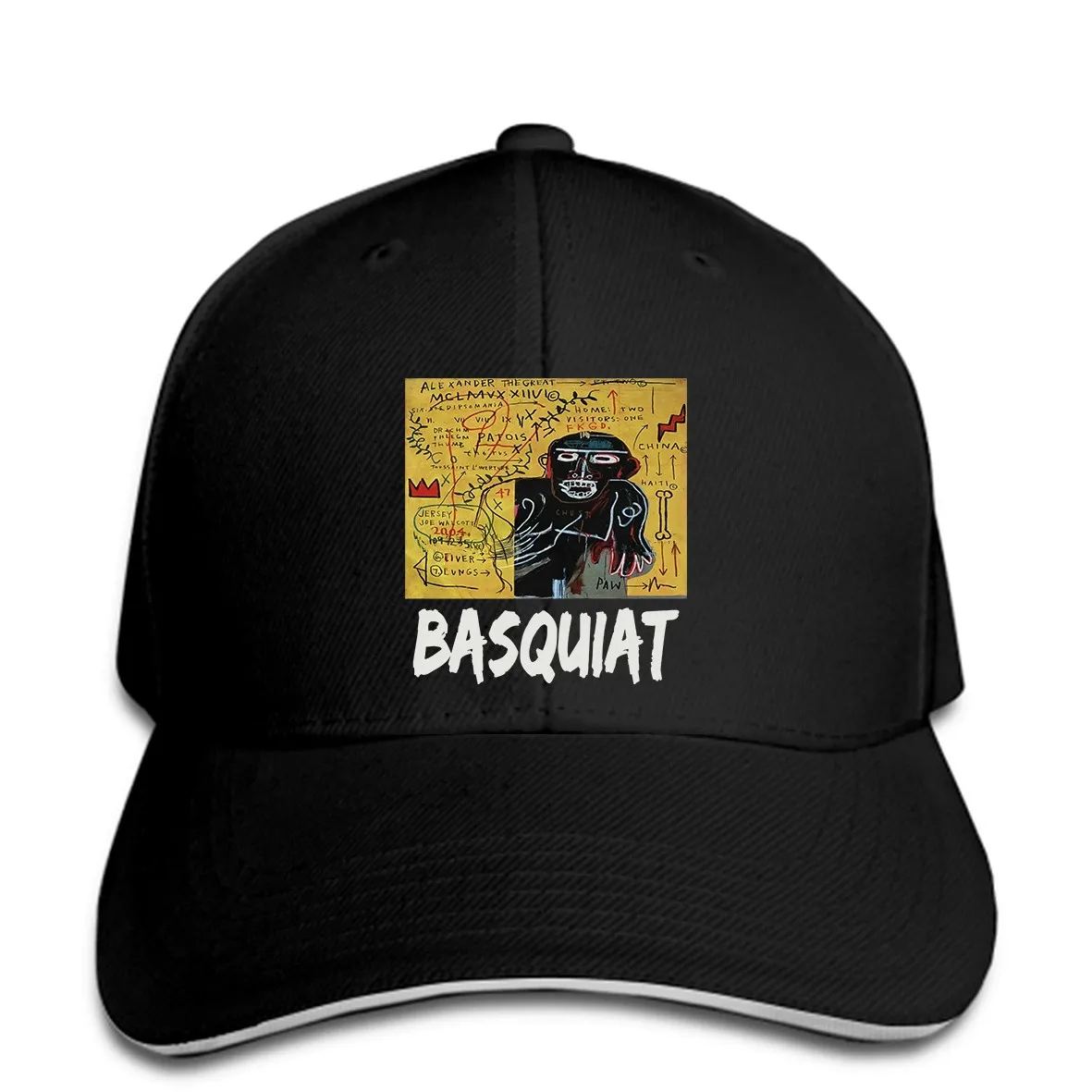 Бейсболка Jean Michael Basquiat для мужчин и женщин кепка с пуговицами в абстрактном стиле
