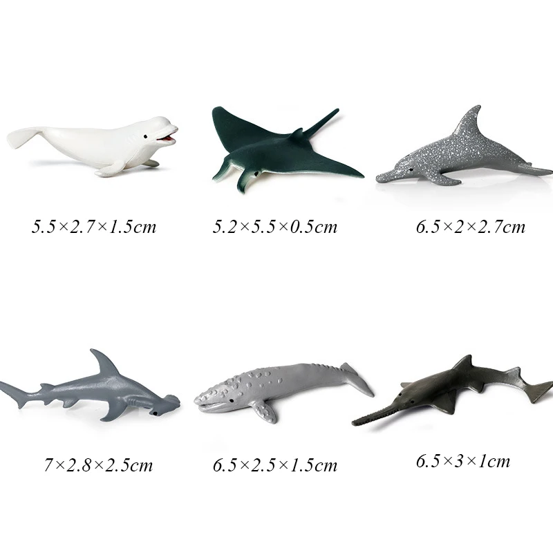 Детская Океаническая и морская жизнь, Игрушечная модель животного, большая белая акула, Кит, Акула, модель, развивающая игрушка, игрушка в виде акулы для мальчиков - Цвет: M-1Set