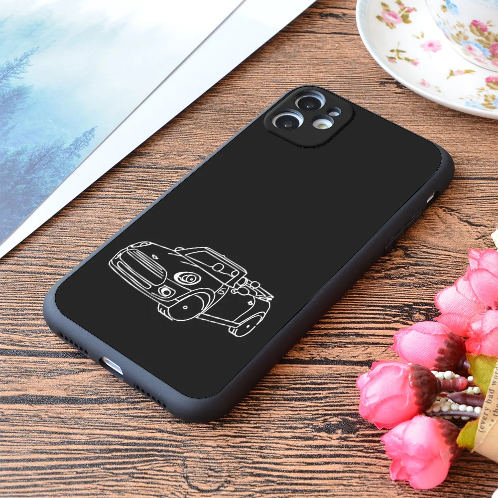 

For iPhone Mini Cooper Convertible Print Soft Matt Apple iPhone Case