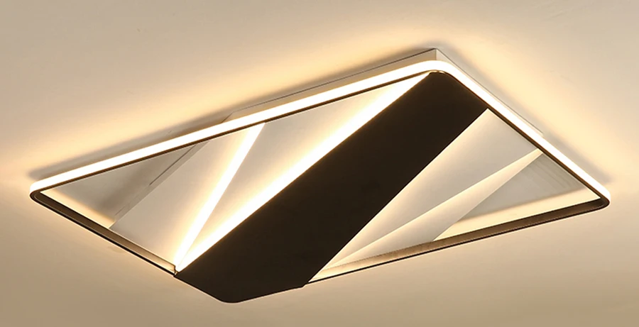 Новое поступление белый и черный отделка современный Led Люстра для Гостиная мастер комната освещение для спальной AC100-260V крепление для