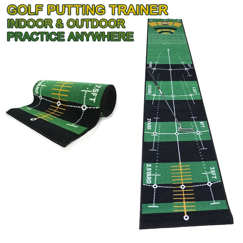 

Golf Putting Training Mat Golf Carpet Indoor Outdoor Golf Hitting Mat Training Aids Home Office Golf Practice