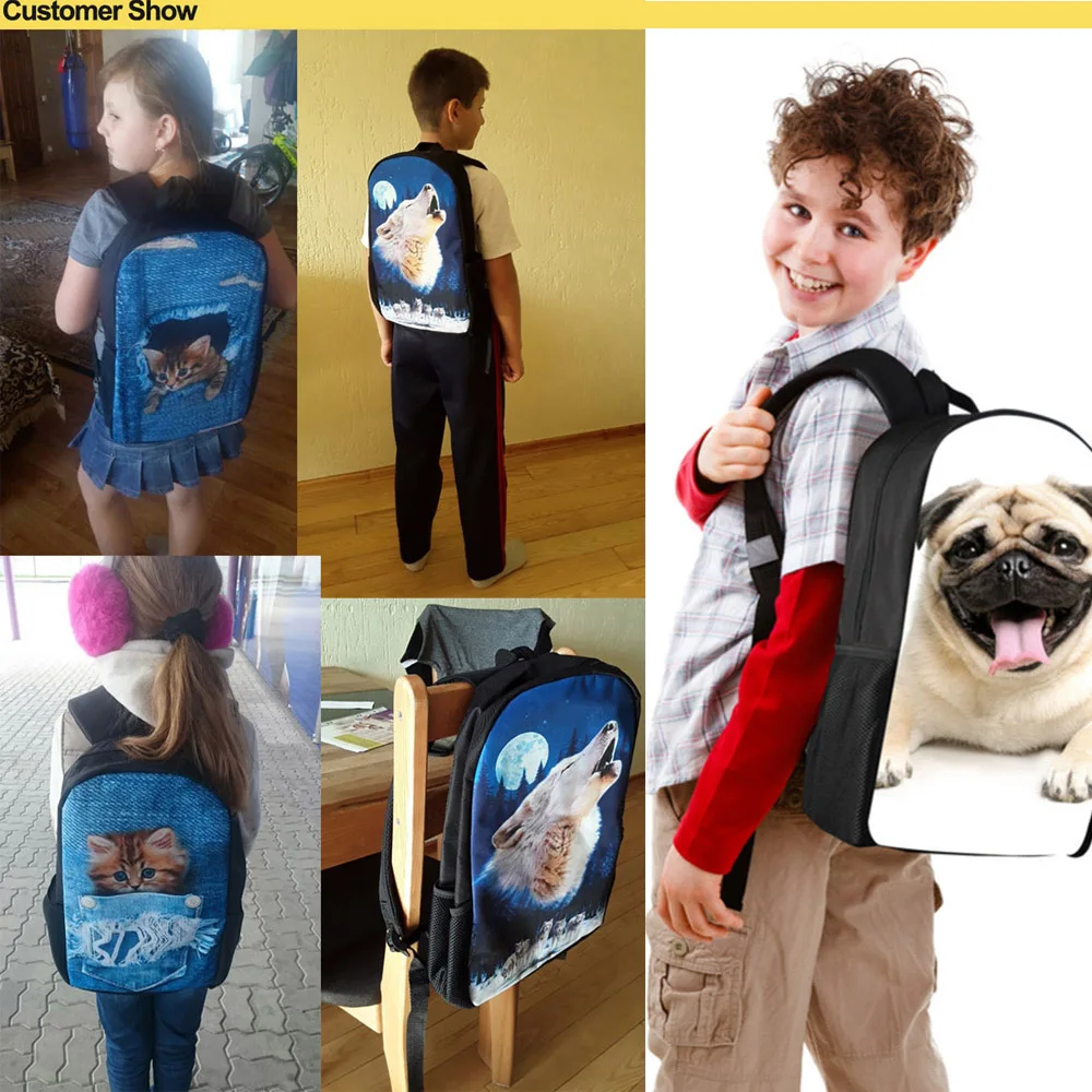 Kids Schoolbags Set Cute Basenji Dog 3D Printed Teenager Girls Boys School Bags for Children Students School Backpacks Bagpack