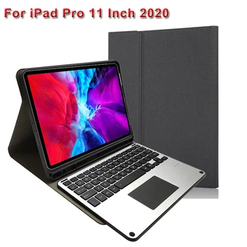 

Touchpad USA Keyboard For iPad Pro 11 2020 Tablet Case With Keyboard Removable Aluminum Alloy Bluetooth Keyboard with Pen Slot