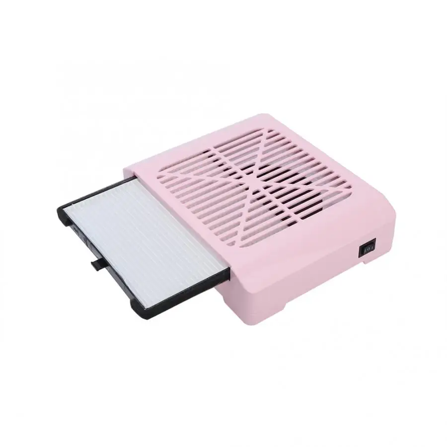 Portable 36W Salon Suction Dust Collector Machine Vacuum Cleaner Tool Pink EU Plug Manicure Machine
