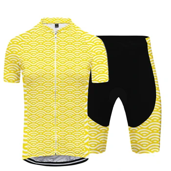 

3D Women's Cycling Jersey Set Fashion Hip Hop Harajuku Ripple Comfortable Breathable Bicycle Clothing Short Sleeve Shorts Set