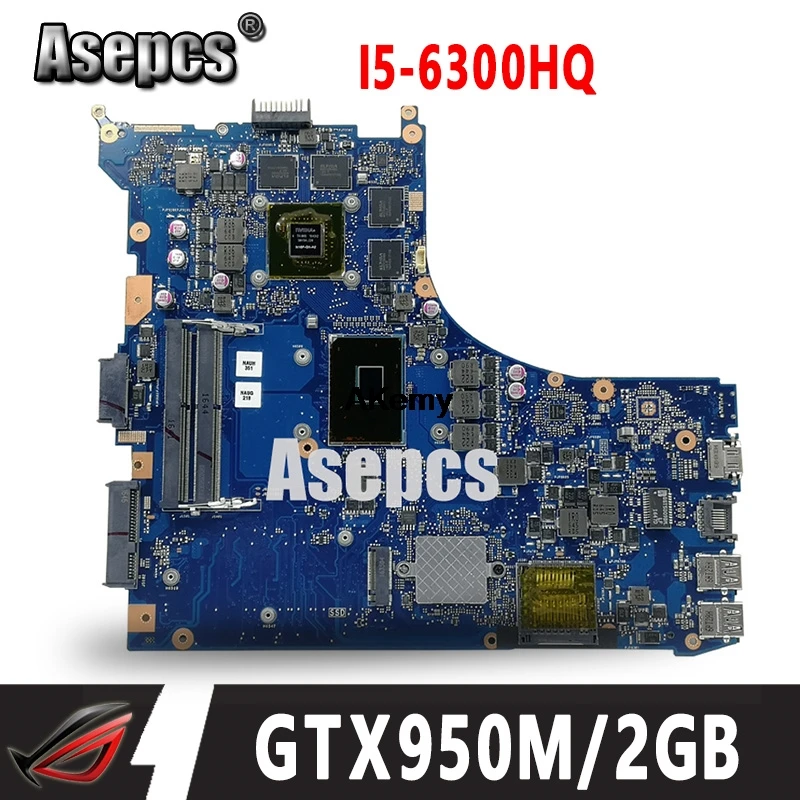 ROG GL552VW REV2.1 материнская плата для ноутбука For Asus GL552VX GL552V ZX50V I5 6300HQ GTX950M/GTX960M 2 Гб 40
