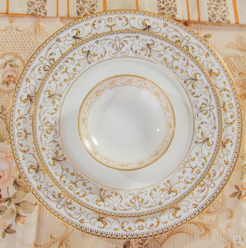 Набор посуды 56 шт. набор из фарфора керамические тарелки миски тарелки|dinnerware