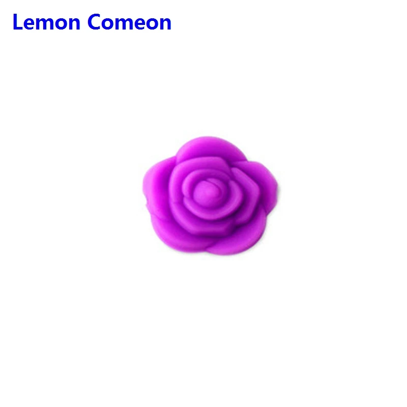 Lemon Come, 5 шт., силиконовые мини-бусины в виде розы, детские игрушки, Пищевая силиконовая прорезыватель, сделай сам, прорезыватель, ожерелье, ювелирное изготовление, цепочка-пустышка