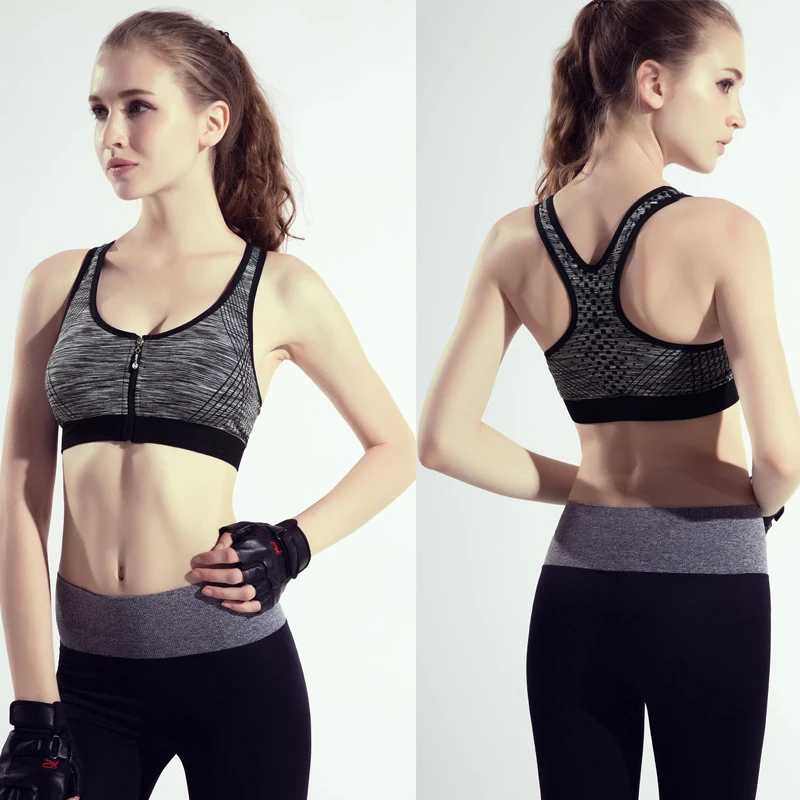 Спортивный Бюстгальтер Для Йоги без стальных колец ударопрочное и