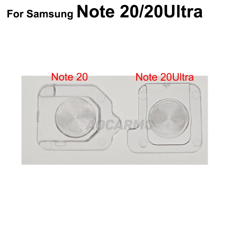 Aocarmo 삼성 갤럭시 S21 플러스 S20FE S21FE S21+ S21U S22 S22+Plus 노트 20 울트라 플래시 커버 라이트 캡 교체 부품