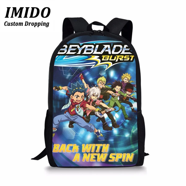 IMIDO школьный рюкзак для мальчика для путешествий Beyblade Burst, игровой рюкзак с рисунком, Школьный набор, Детские крутые школьные сумки, рюкзак с