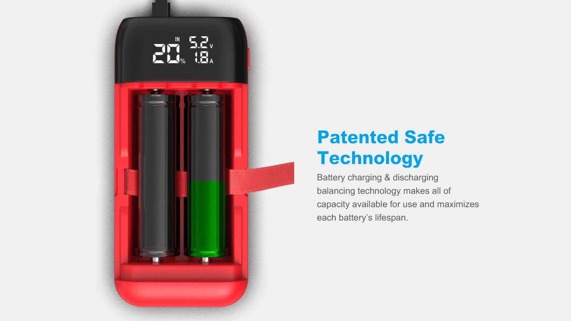 XTAR PB2S Портативный Мощность банк Зарядное устройство Тип C вход QC3.0 адаптер USB ЖК-дисплей быстро Зарядное устройство для 18700 20700 21700 18650 Батарея Зарядное устройство