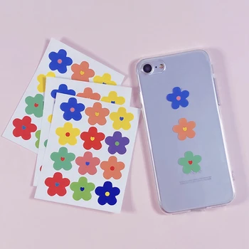 

12Pcs/Lot Cartoon Cute Korea Style Ins Flower Plum Sticker DIY Scrapbooking Album Diary Label Decoration Stickers