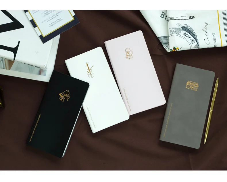 Pocket-Notebooks Journal Weekly-ежедневник для учебы, ежемесячный цветной ежедневник, Одноцветный ежедневник из искусственной кожи, карманные блокноты Ins
