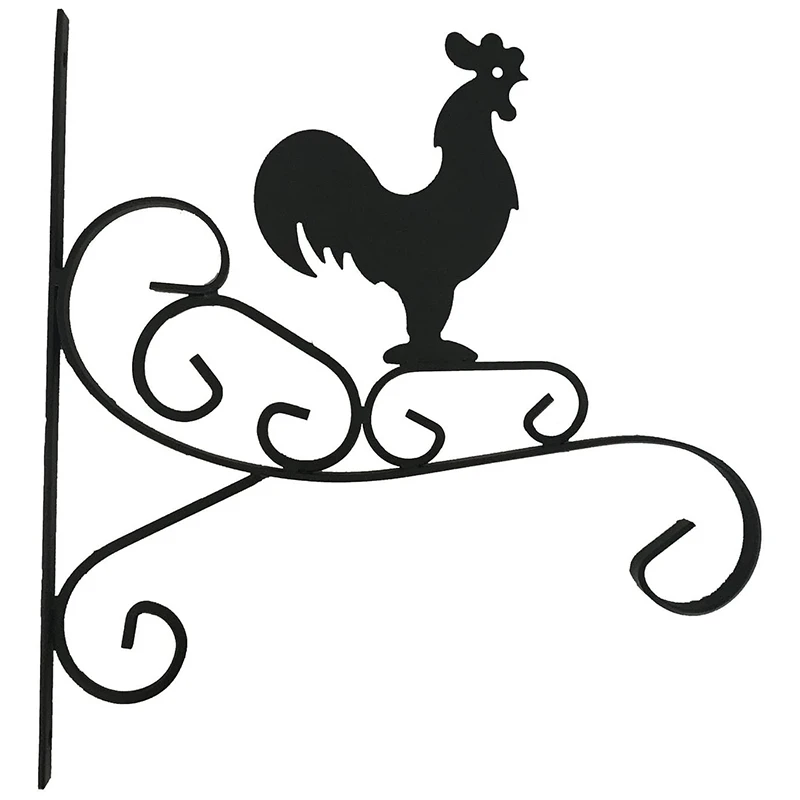 

Wrought Iron Plant Hook Hook Bird Hanging Plant Bracket Installation Gate Fence Platform Garage Balcony Outdoor Lawn