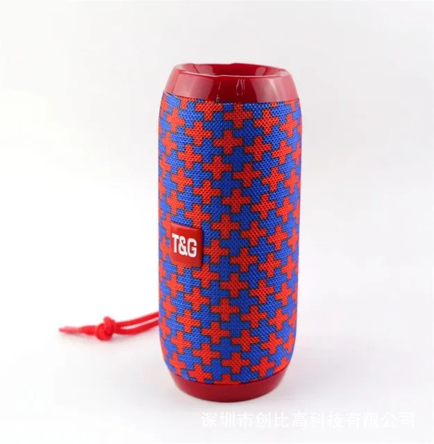 TG117 red blue Bluetooth Колонка Беспроводная портативная звуковая коробка 20 Вт стерео сабвуфер fm-радио Бумбокс usb звуковая коробка pc Саундбар для xiaomi - Цвет: TG117 red blue
