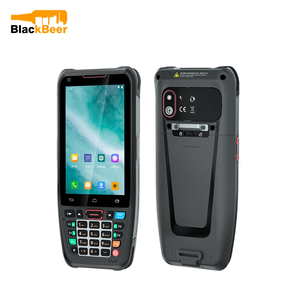 UNIWA HS002 Slim Handheld Mobile Phone 2D Laser Scanner 4GB+64GB 4 Inch Smartphone Android 10 for QR Code PDA Barcode Cellphones