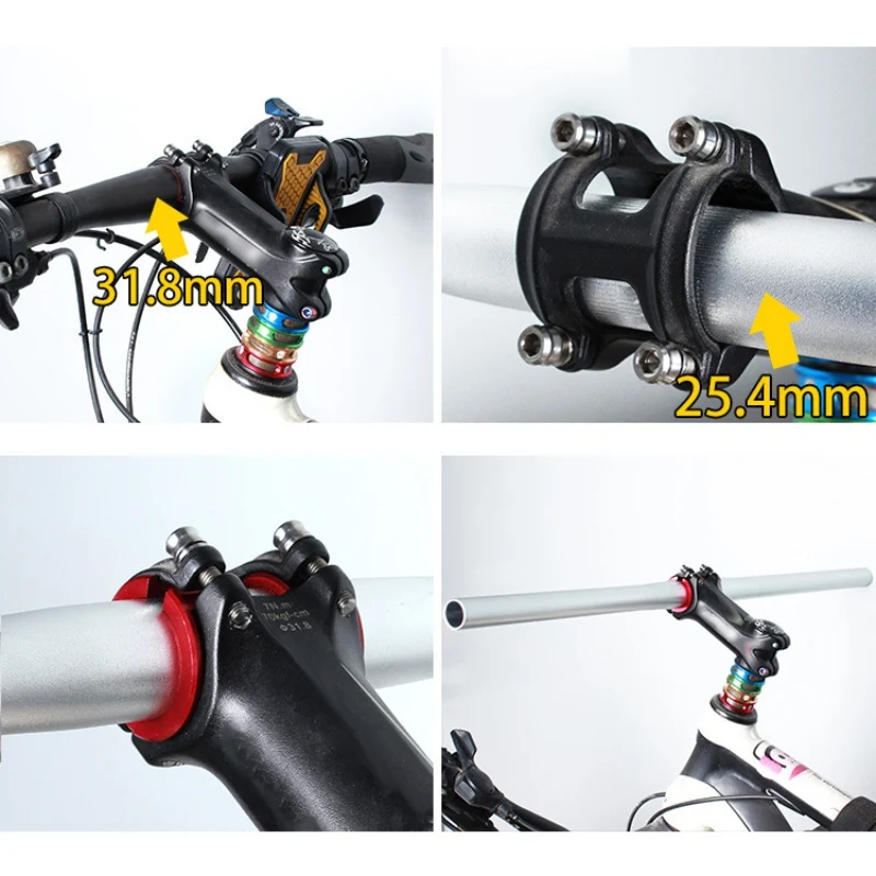 4 шт. велосипедный руль конверсионный лист 25,4 до 31,8 мм установка апертура Регулируемый трансформатор MTB дорожный велосипед фиксированная передача