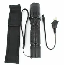 Lampe de poche multifonction d'extérieur, outils d'auto défense EDC, poche noire