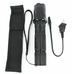 Lampe de poche multifonction d'extérieur, outils d'auto défense EDC, poche noire 